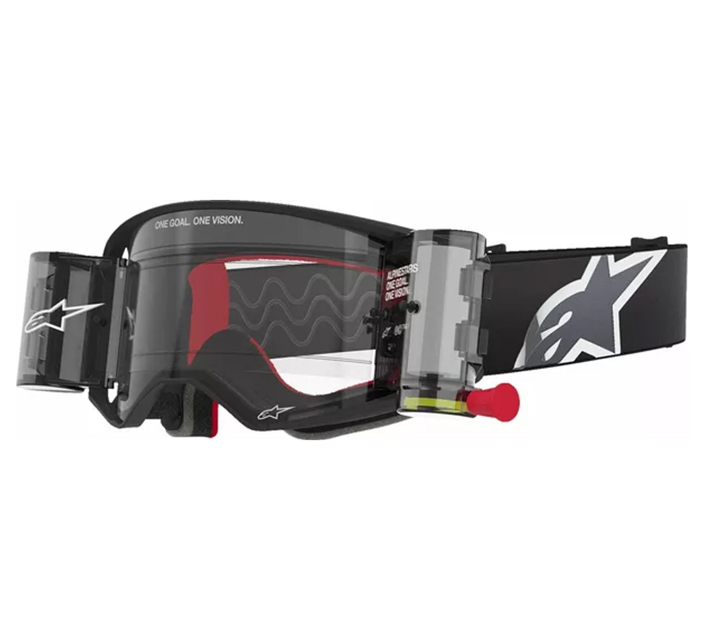 Alpinestars 2025 Goggles Supertech Corp Roll Off Black Grey Clear