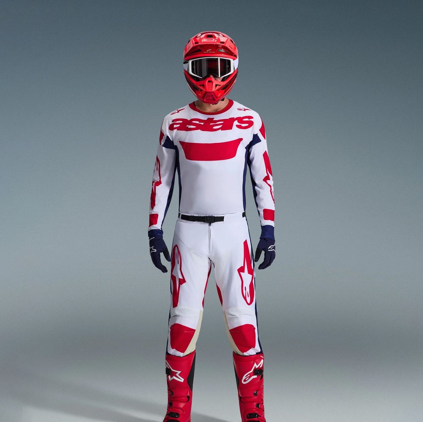 Alpinestars 2026 Racer Riway Motocross Combo Kit White Blue Red