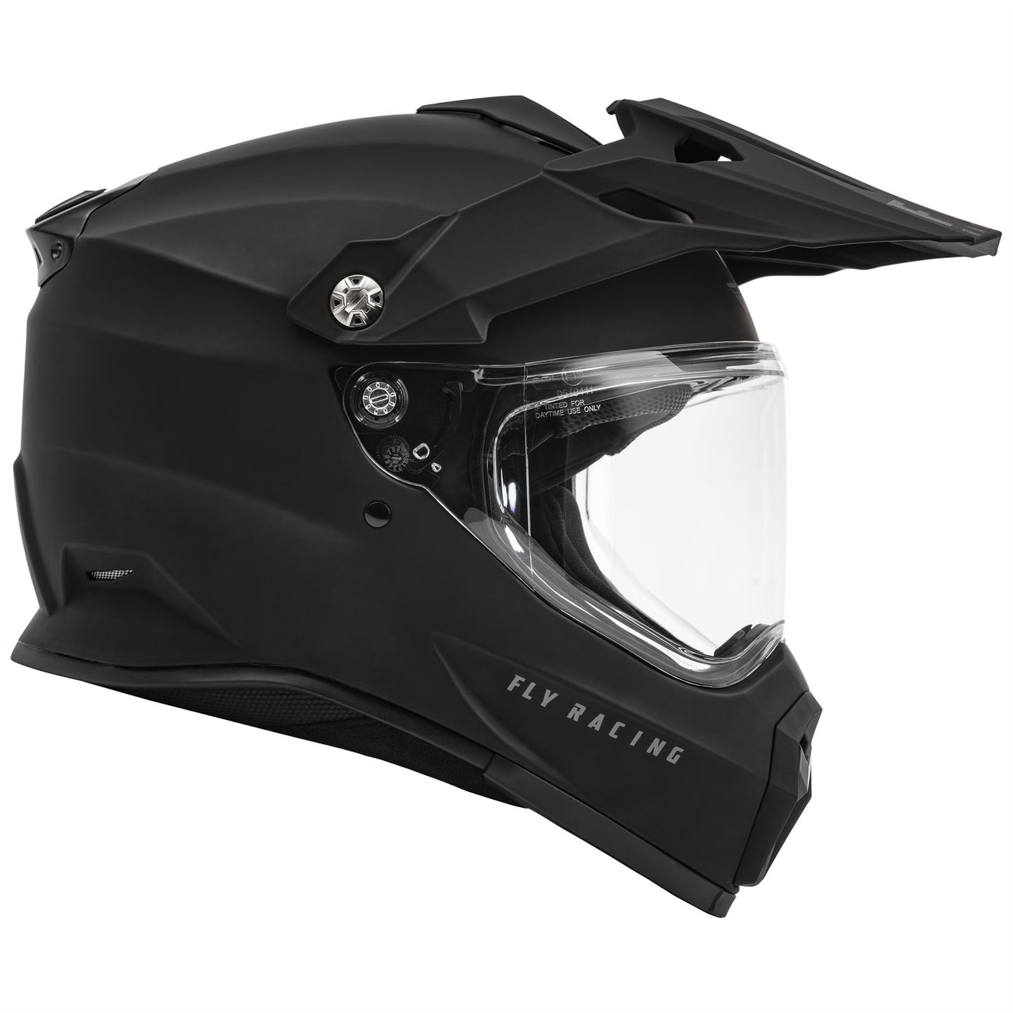 Fly Racing 2025 Trekker Solid Motocross Helmet Matte Black