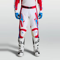 Alpinestars 2027 Racer Hunt MX Pants White Fire Red Ucla Blue