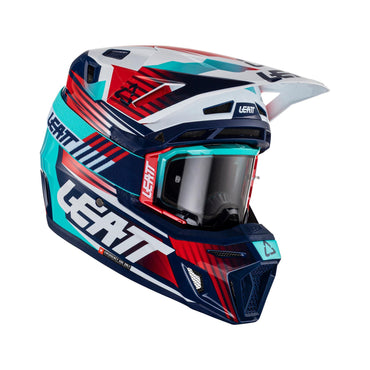 Leatt 2024 Helmet Moto 8.5 V23 Royal with 5.5 Goggles Bag