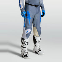 Alpinestars 2027 Racer Amber MX Pants Ash Gray Light Lilac Ucla Blue