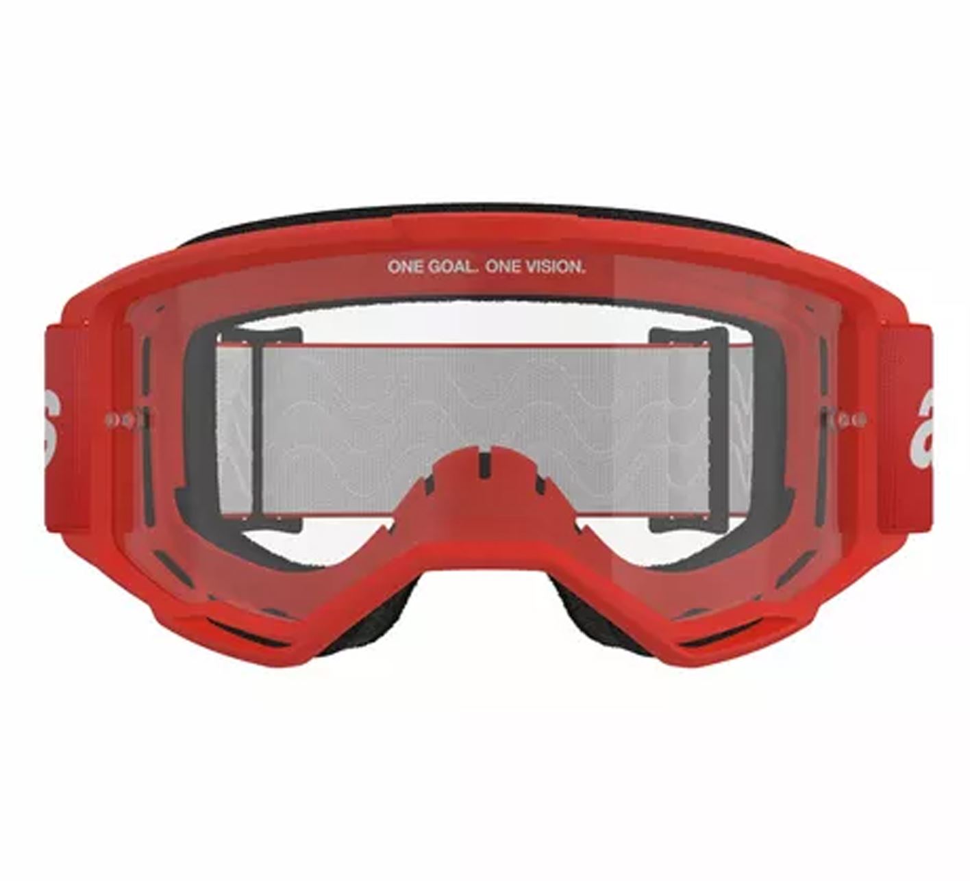 Alpinestars 2025 Goggles Vision 3 Wordmark Red Clear