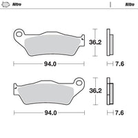 Moto-Master Front Left Nitro Sintered Brake Pads For KTM 300 XC 2006-2019