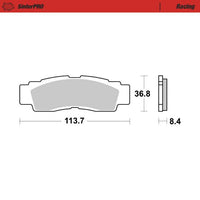 Moto-Master Pro Racing Sintered Brake Pads