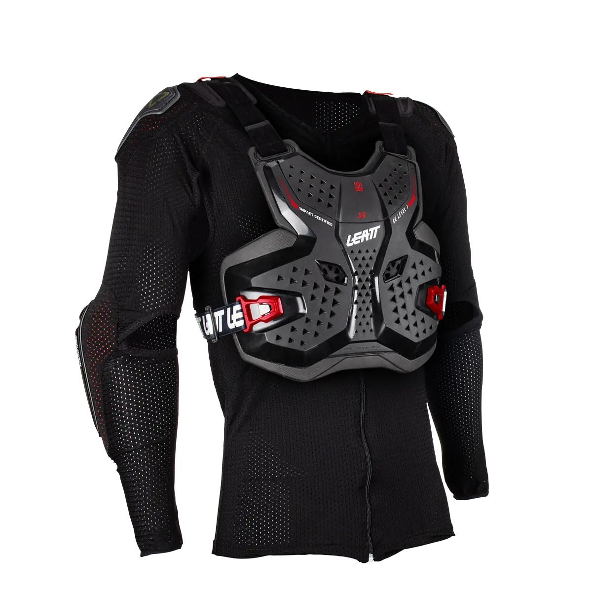 Leatt 2024 Body Protector 3.5 Youth Black Red