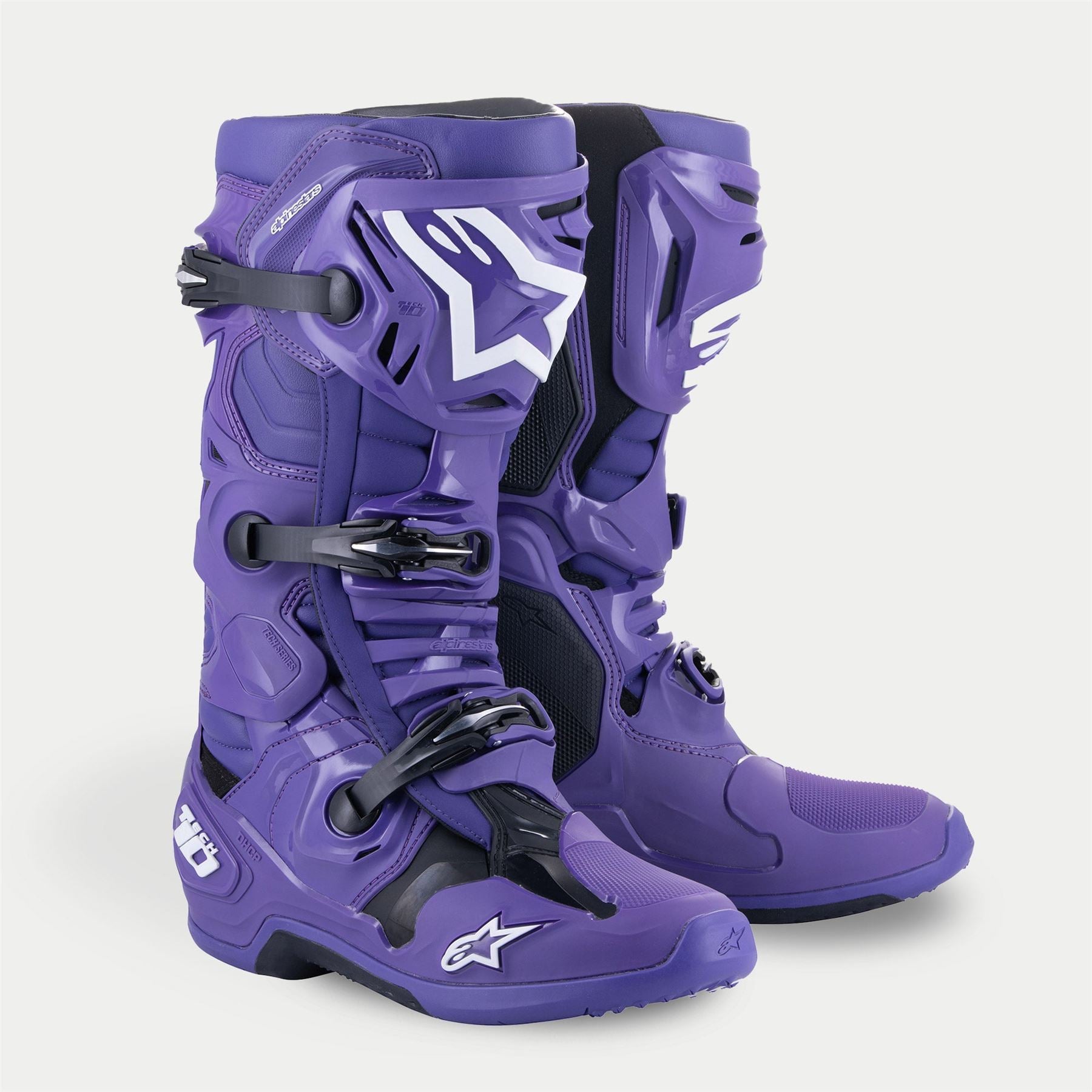 Alpinestars 2024 Tech 10 Motocross Boots Ultraviolet Black