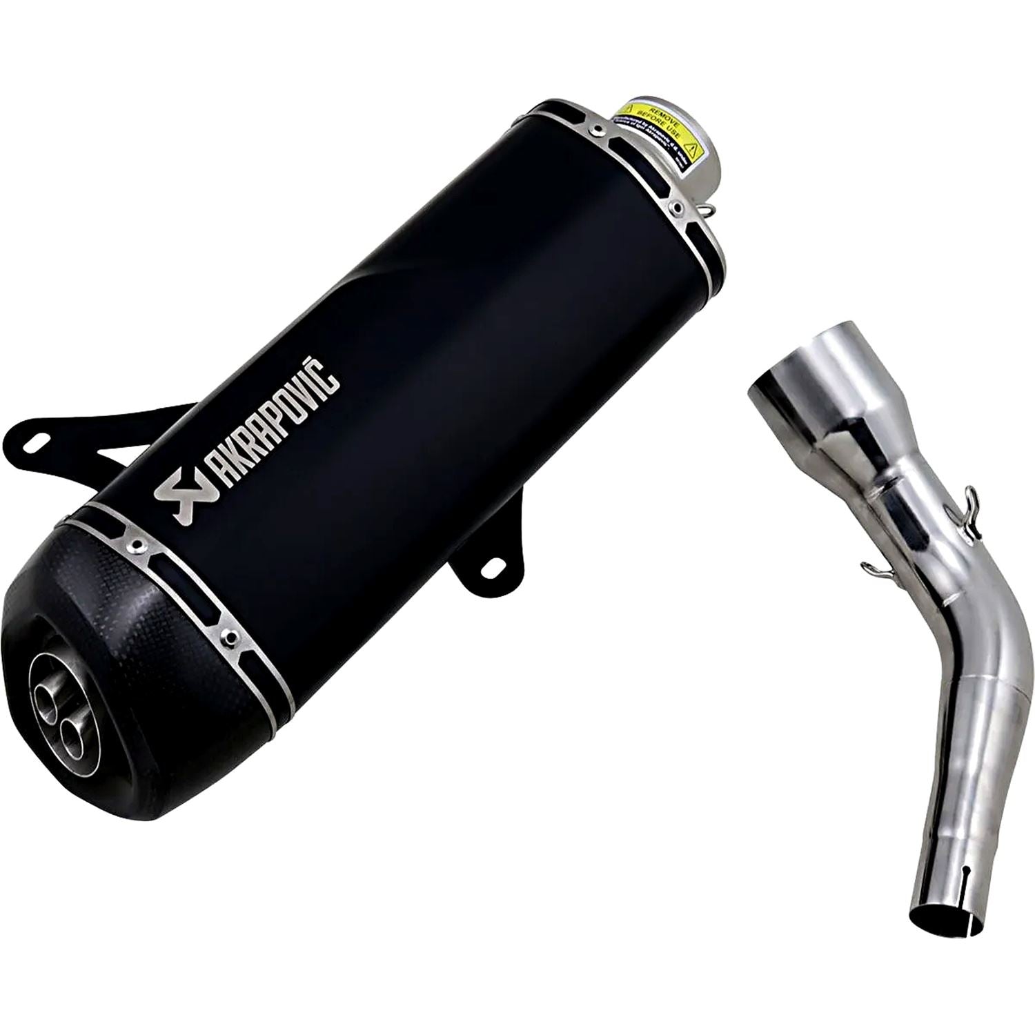 Akrapovic Stainless Steel Black Line Slip On Silencer For Vespa GTV 250 I.E. 2007-2012