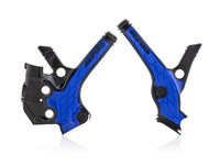 Acerbis X-Grip Frame Protector Guards Black Blue For Yamaha YZ 65 2018-2025