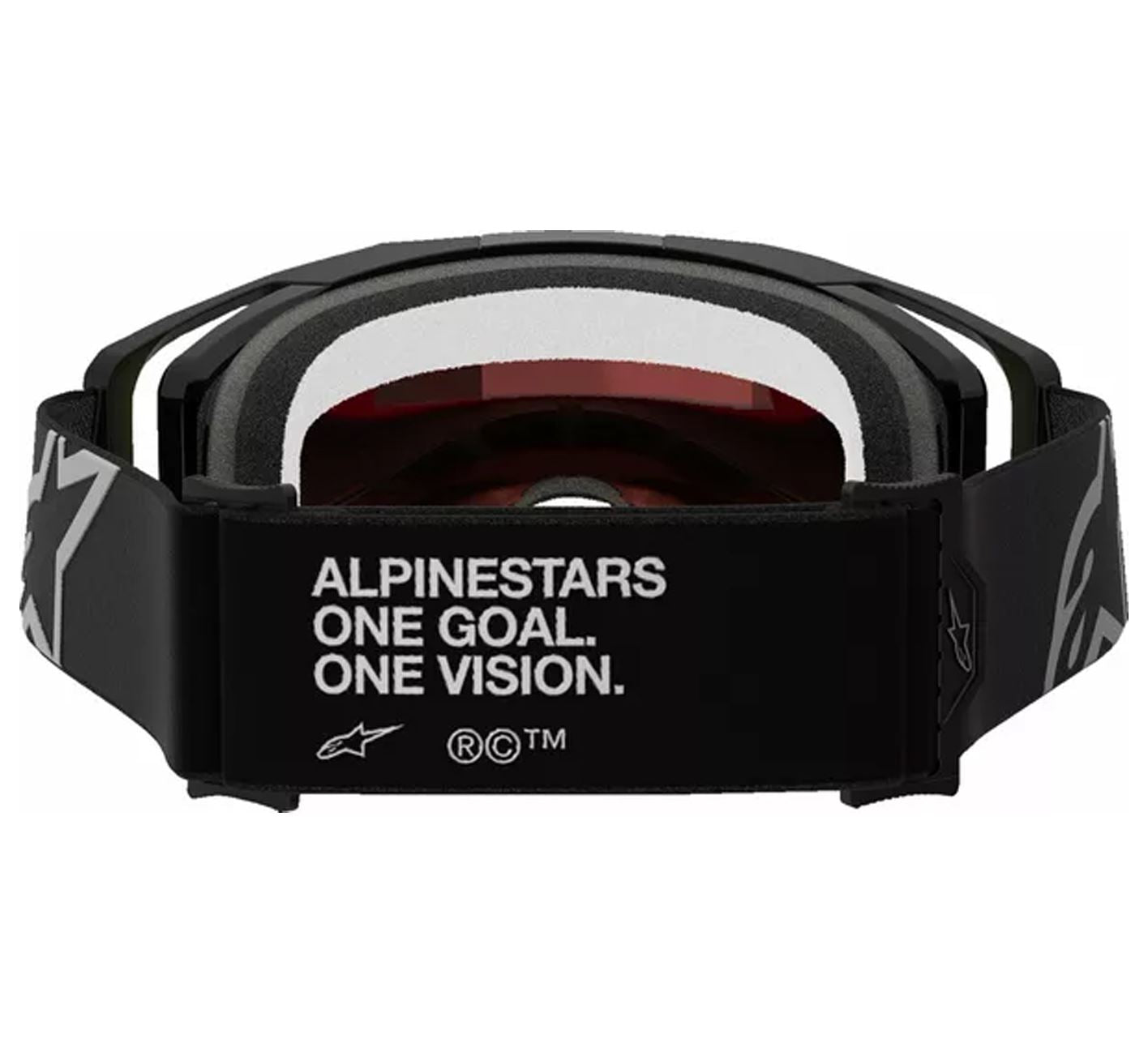 Alpinestars 2025 Goggles Vision 8 Corp Black Mirror Red