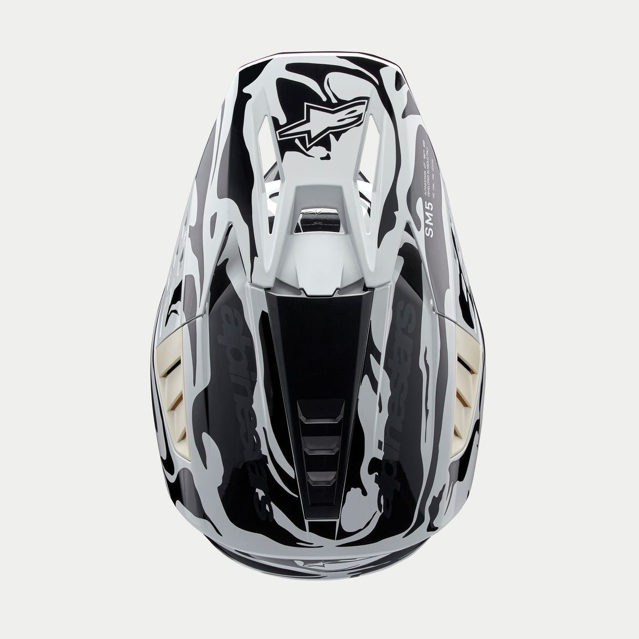 Alpinestars 2026 Supertech SM5 Mineral Cool Grey Dark Grey  Motocross Helmet
