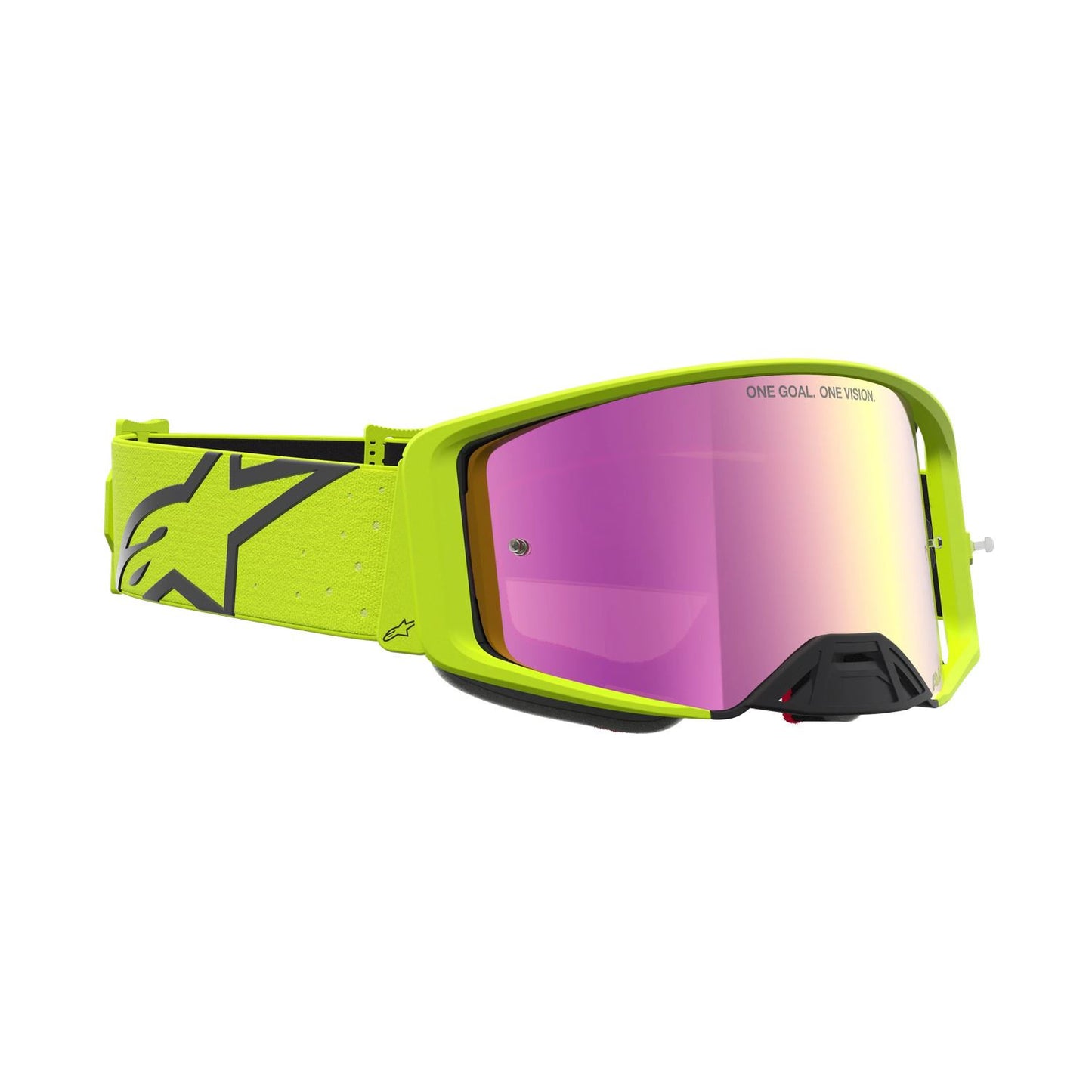Alpinestars 2027 Supertech Vesta MX Goggles Yel Flo Black Mirror Red