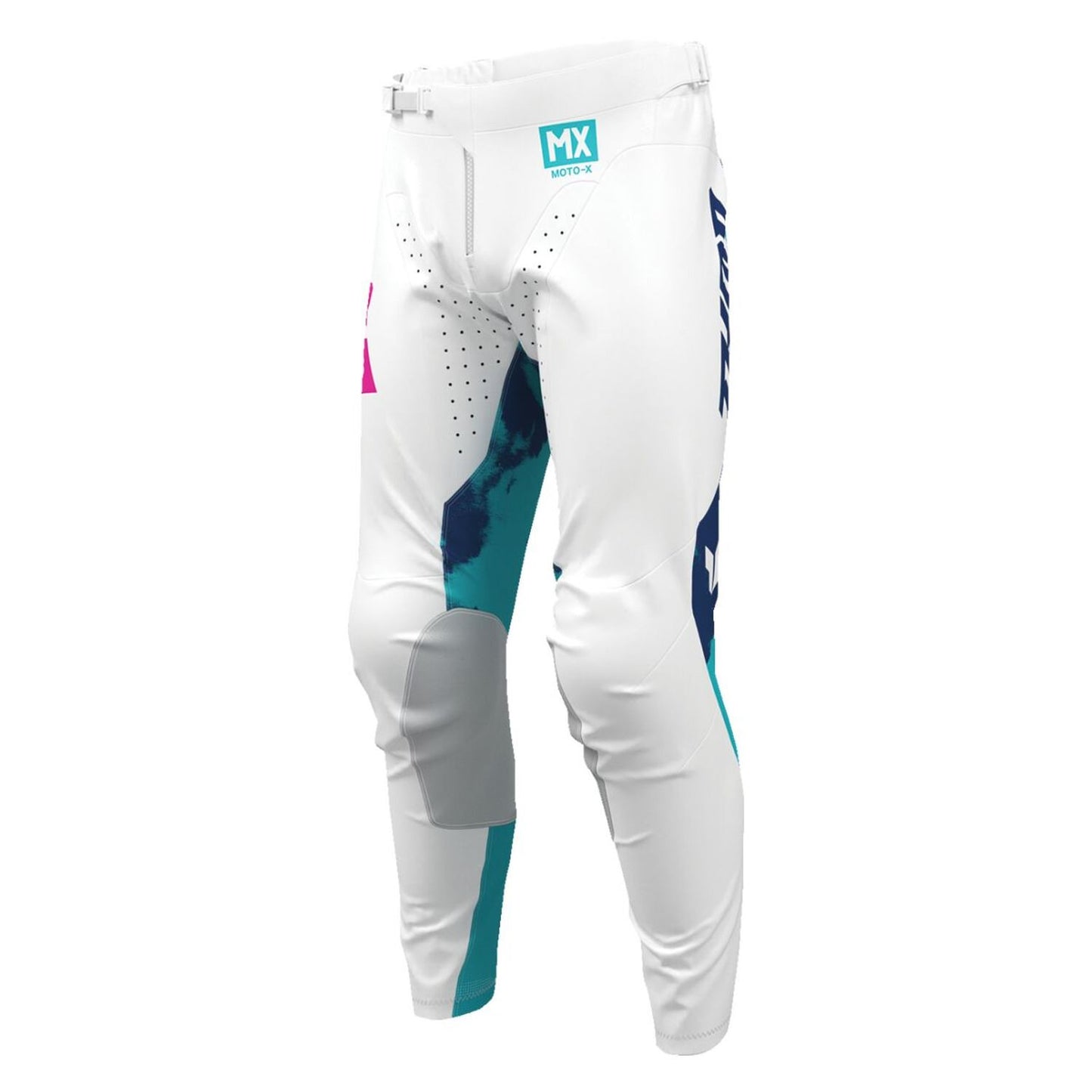 Thor 2026 Launchmode Bleach White Aqua MX Pants
