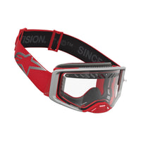 Alpinestars 2027 Supertech Dura Air Fluid MX Goggles Red Silver Clear