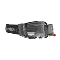 Alpinestars 2027 Vision 8 Amber Roll Off MX Goggles Black Silver Clear