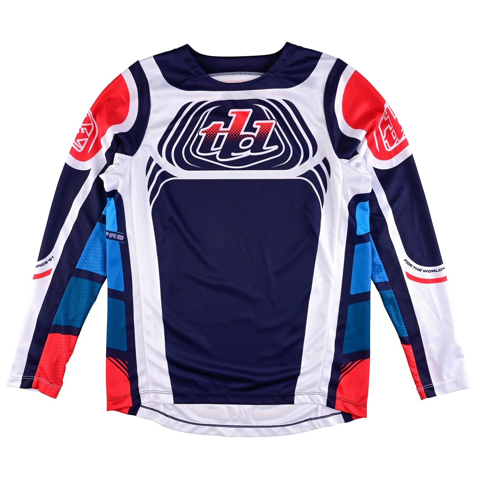 Troy Lee Designs 2025 Youth GP Pro Wavez Navy Red Jersey