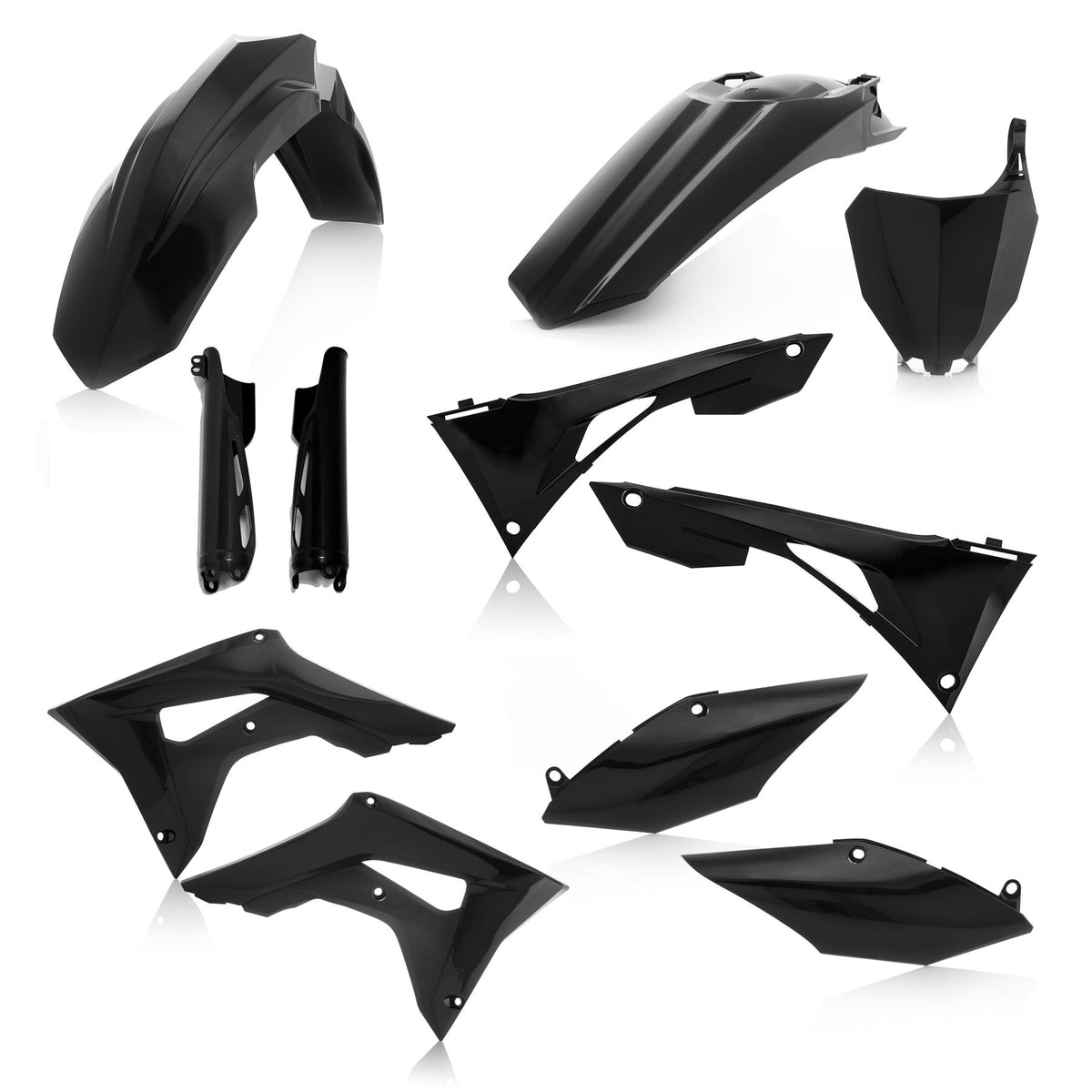 Acerbis Full Plastic Kit Black For HONDA CRF 250 R 2020-2021