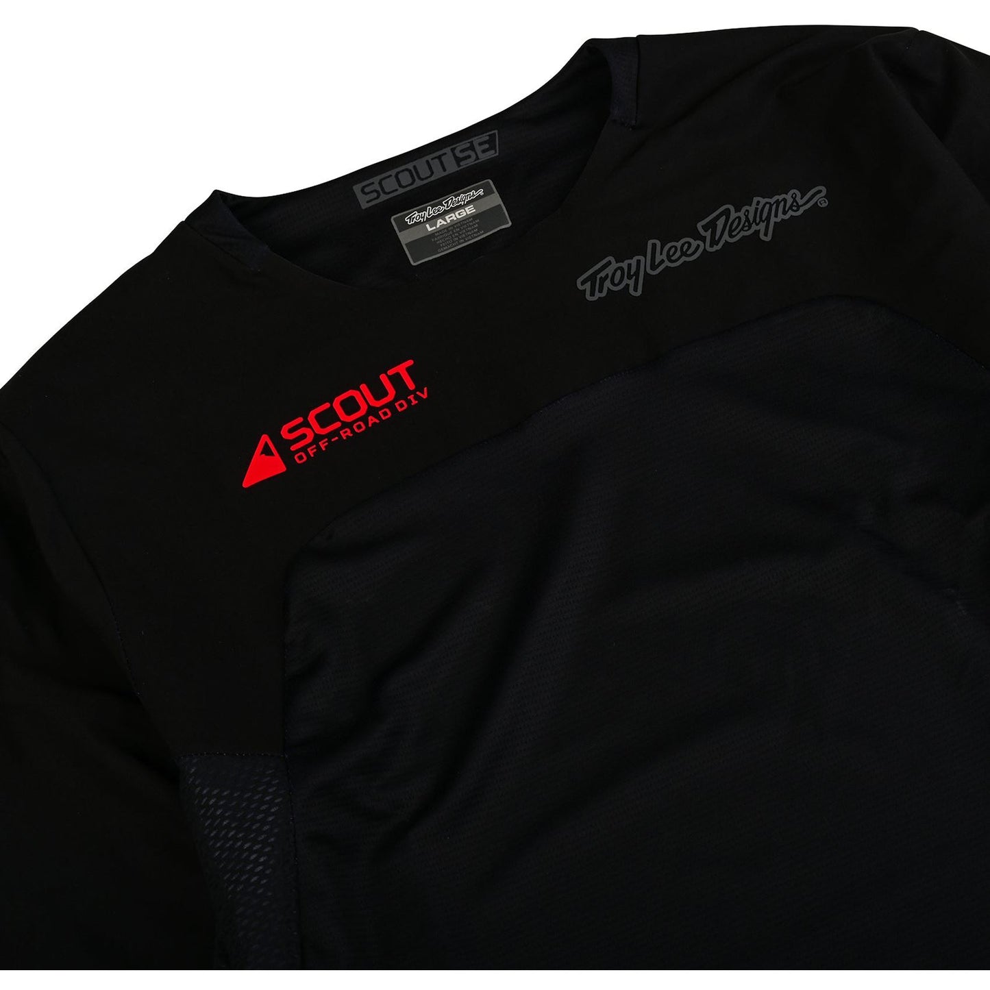 Troy Lee Designs Spring 2025 MX Jersey SCOUT SE Systems Jersey Black