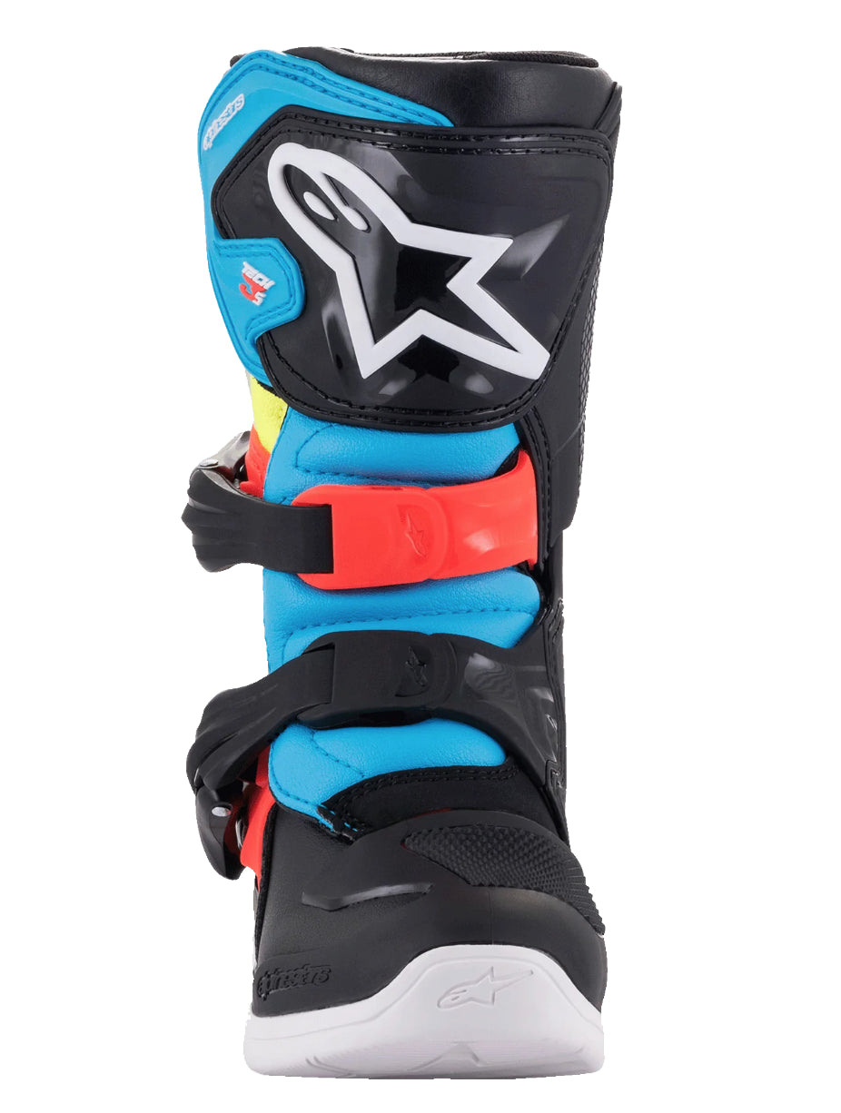 Alpinestars Tech 3s Kids Motocross Boots Black Yellow Fluo Red Fluo CLEARANCE