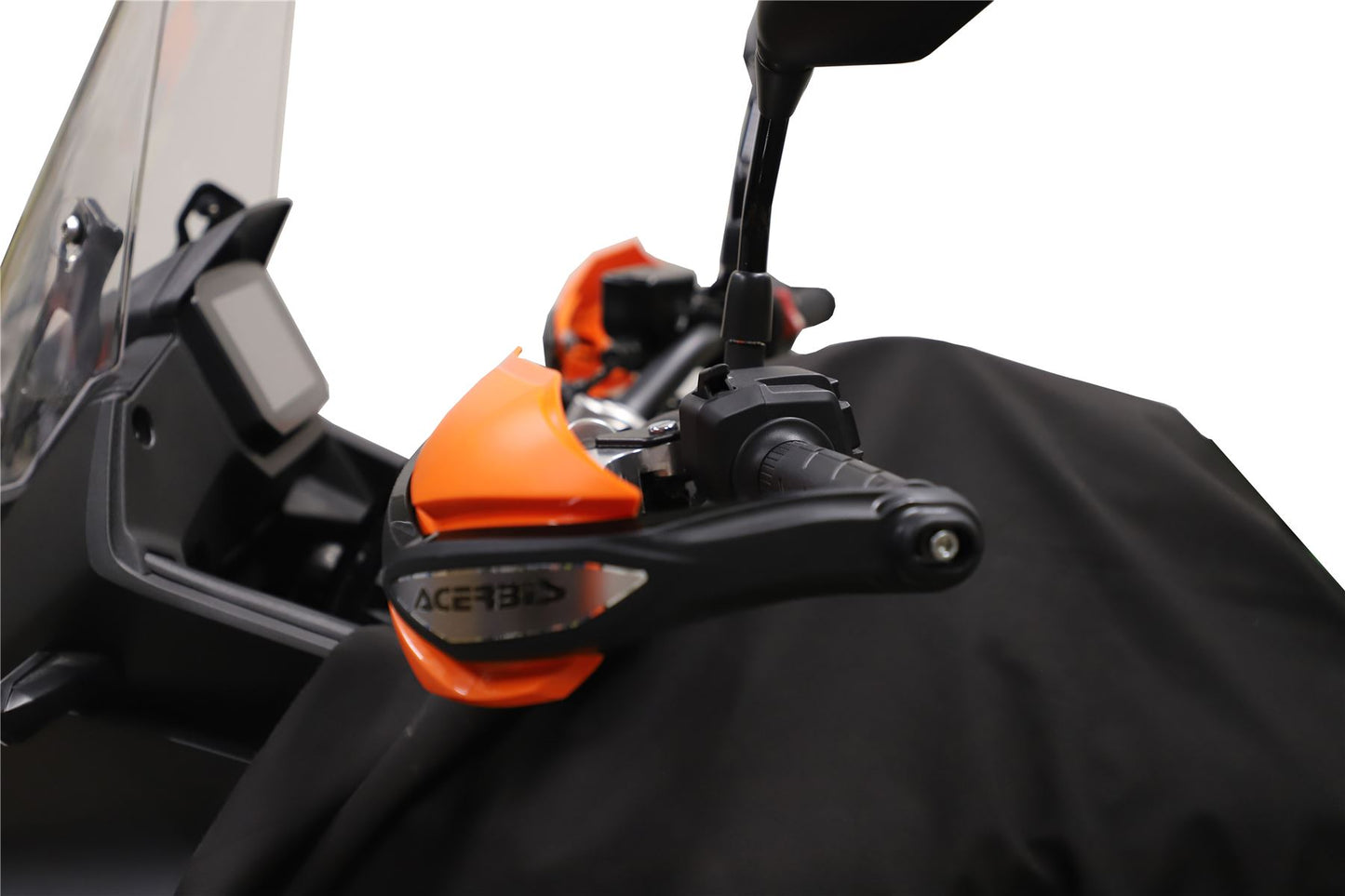 Acerbis Argon Handguards Orange Black For Suzuki V-Strom 1050 2020 - 2021
