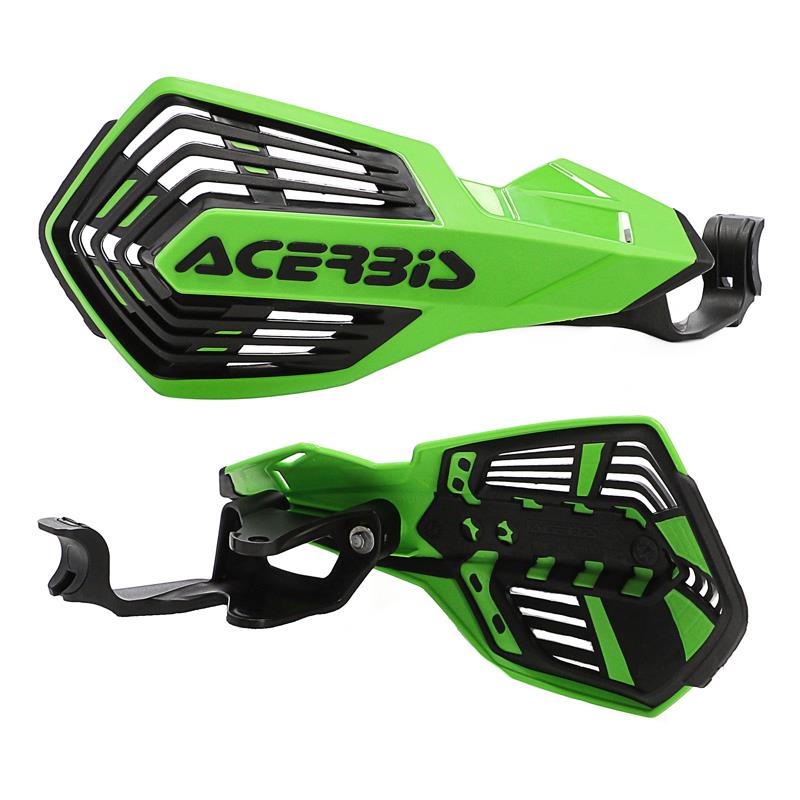 Acerbis K-Future KH Motocross Handguards Green Black Kawasaki KX 250 4T 2021 - 2024