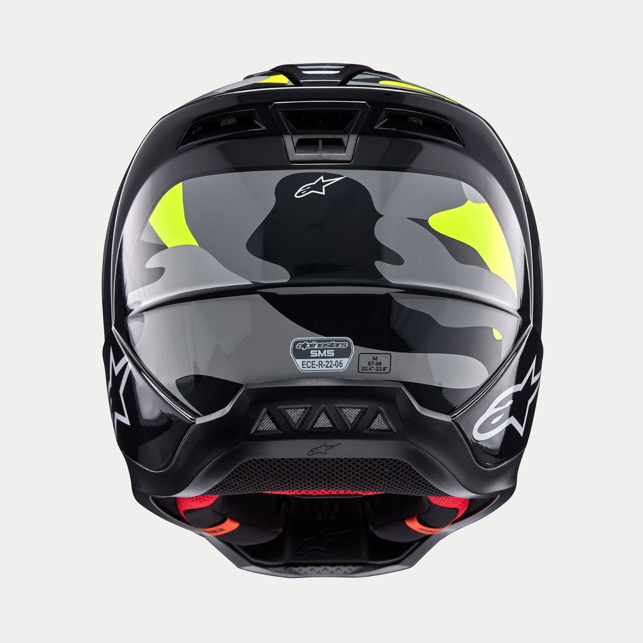 Alpinestars 2026 Supertech SM5 Rover 2 Dark Grey Yellow Flou Motocross Helmet