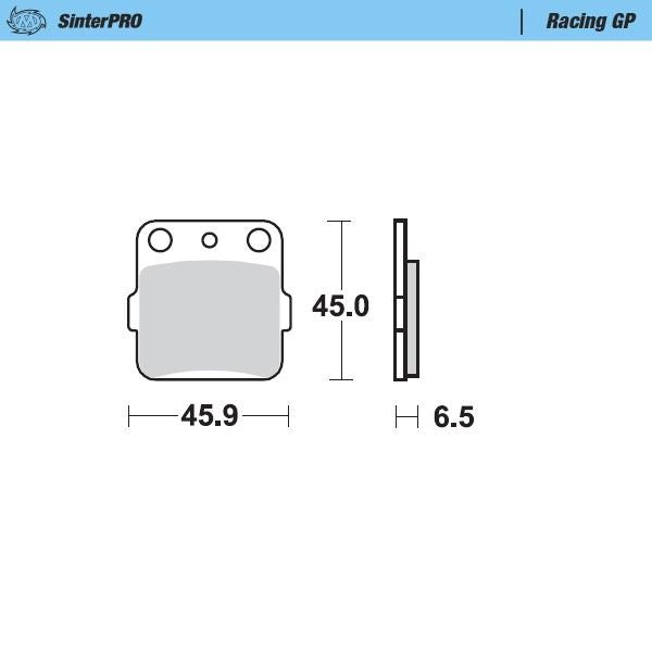 Moto-Master Rear Pro Racing GP Sintered Brake Pads For Husqvarna TC 85 (19/16) 2014-2020