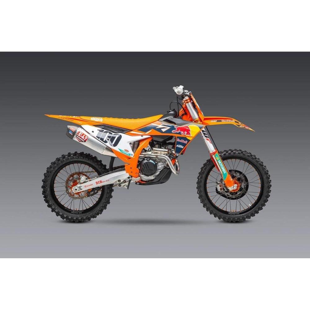 Yoshimura RS-12 Full Exhaust System Stainless Steel Carbon Cap For Husqvarna FC 450 2023