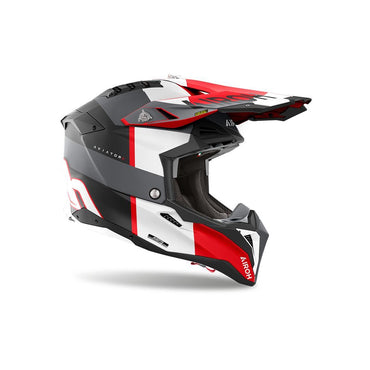 Airoh 2025 Helmet Aviator 3 Monarch Grey Red Matt