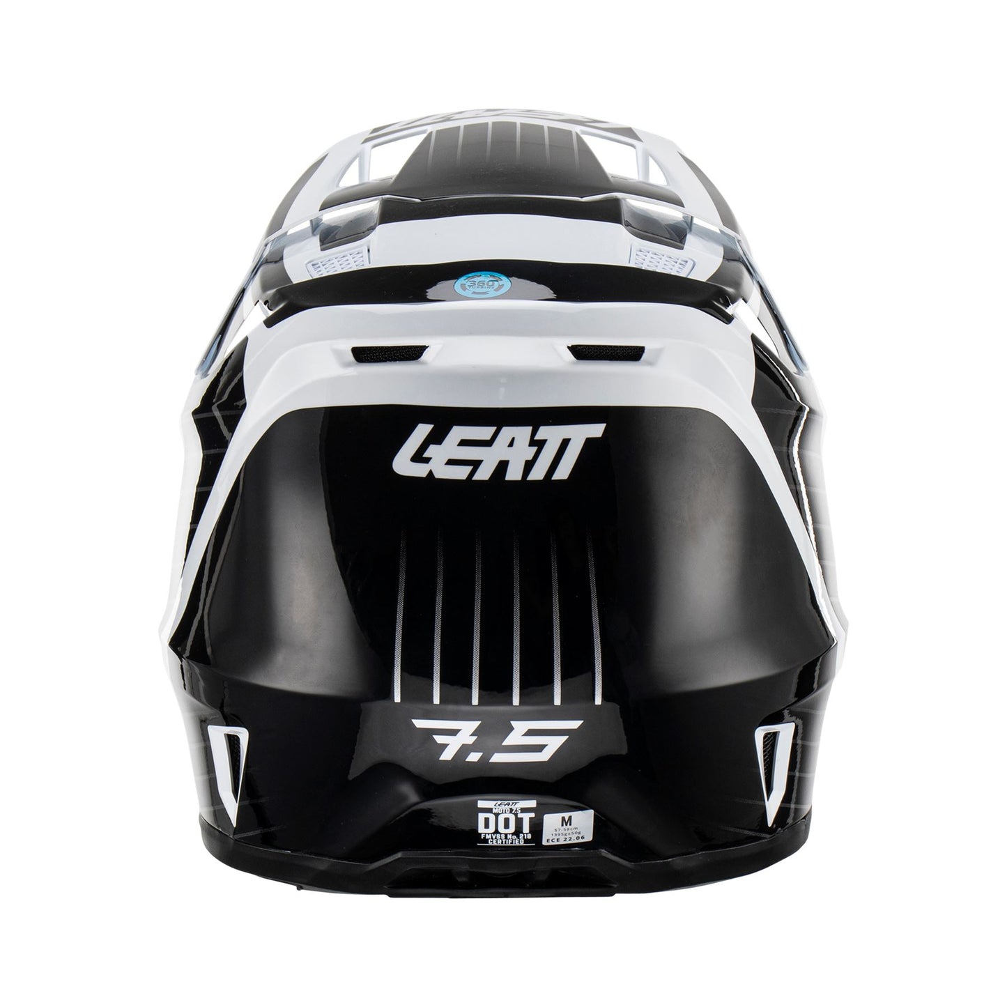Leatt 2023 Helmet Moto 7.5 V23 White with 4.5 Goggles & Helmet Bag