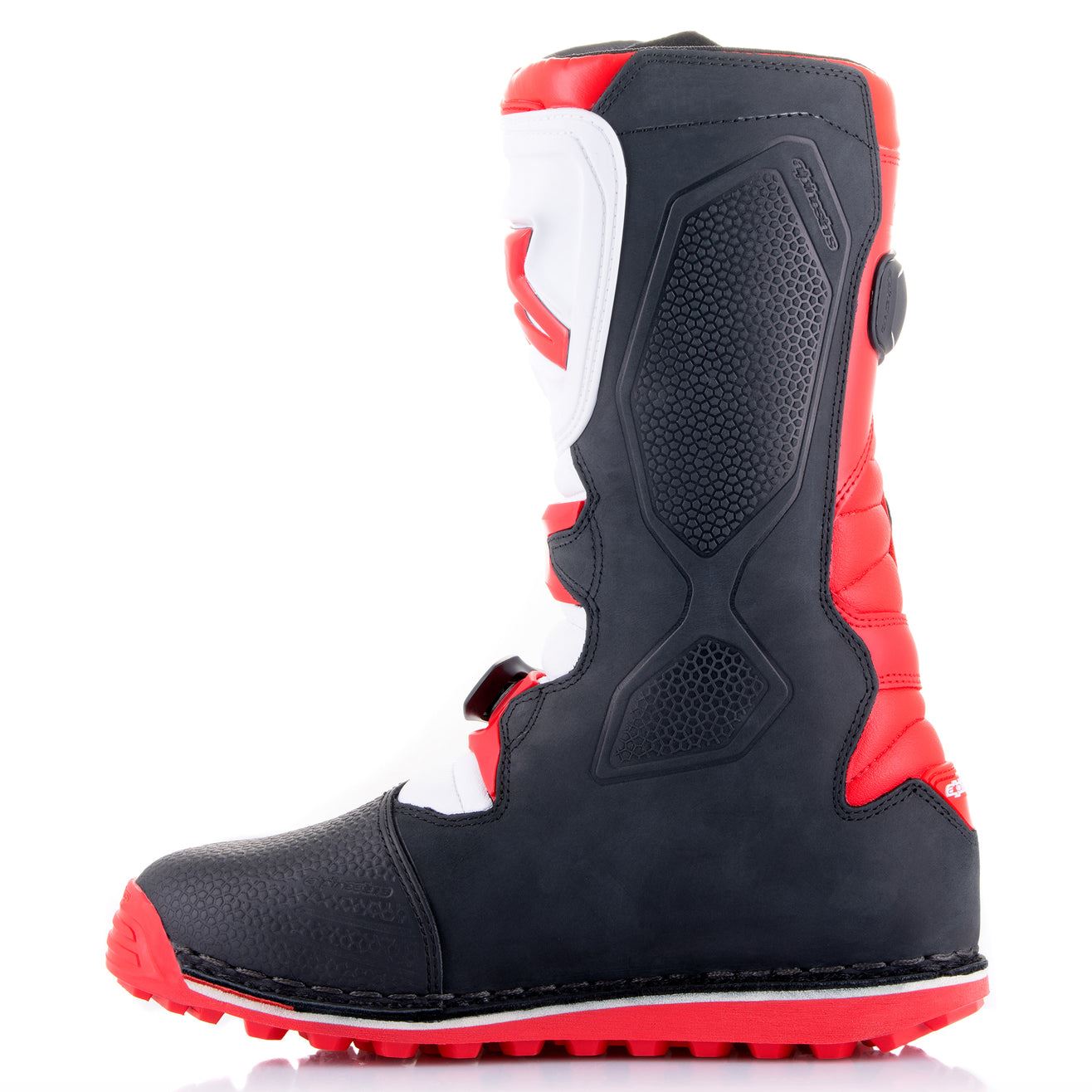 Alpinestars 2025 Tech-T Trials Boots Bright Red Black White