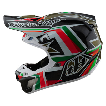 Troy Lee Designs Spring 2025 MX Helmet SE5 Carbon Labyrinth Black