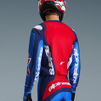 Alpinestars 2026 Fluid Grid Motocross Jersey Blue Red