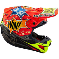 Troy Lee Designs 2025 Motocross Helmet SE5 Composite Cosmic Explosion Red