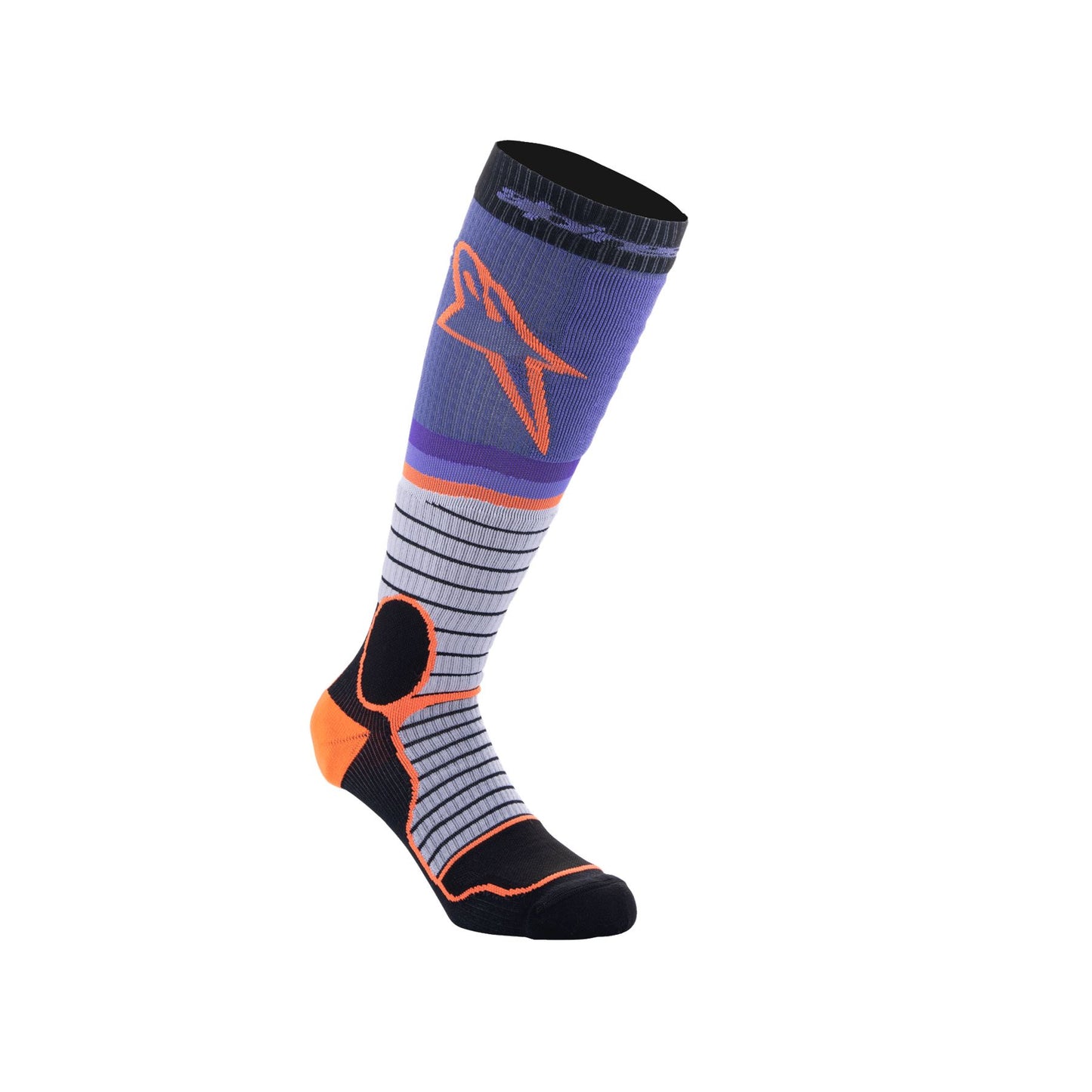 Alpinestars 2025 MX Pro V2 Socks Black Grey Purple