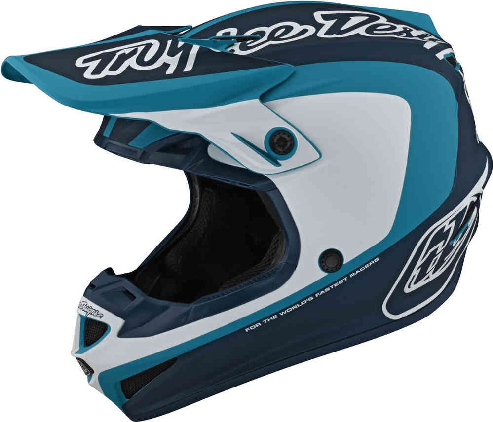 Troy Lee Designs SE4 Polyacrylite Helmet W/MIPS Corsa Marine Blue