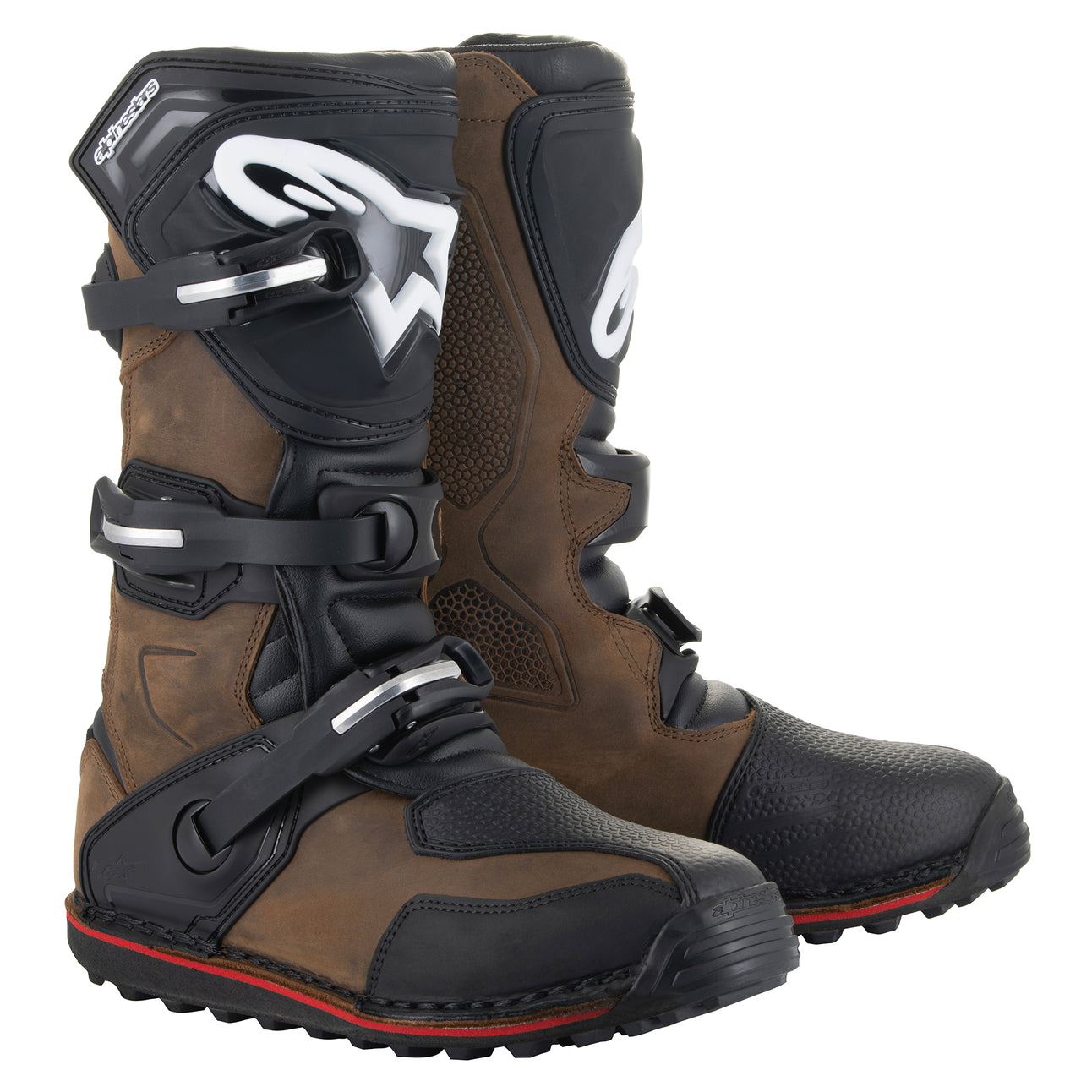 Alpinestars 2025 Tech-T Trials Boots Brown Oiled