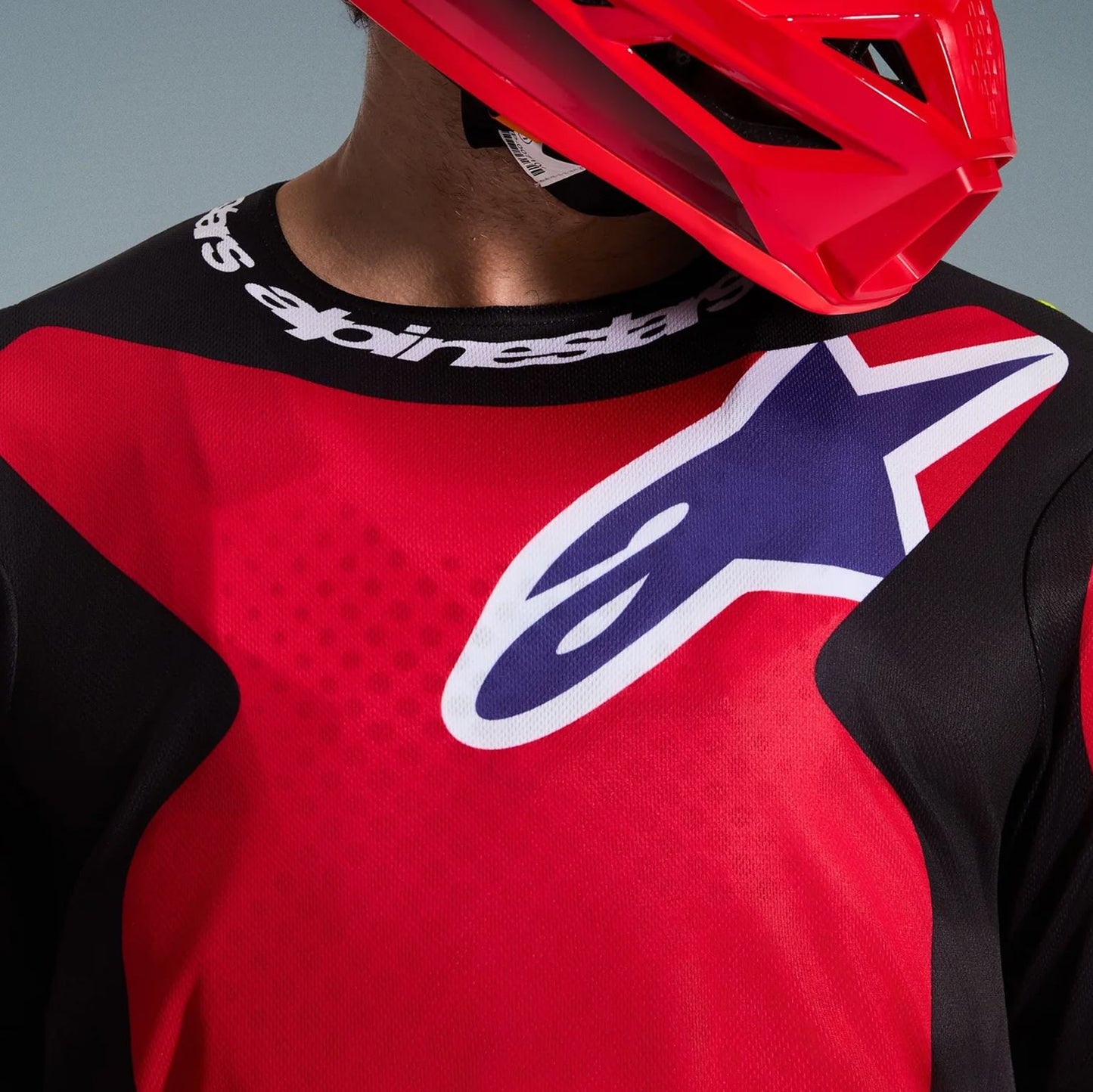 Alpinestars 2026 Fluid Grid Motocross Jersey Red Black Purple