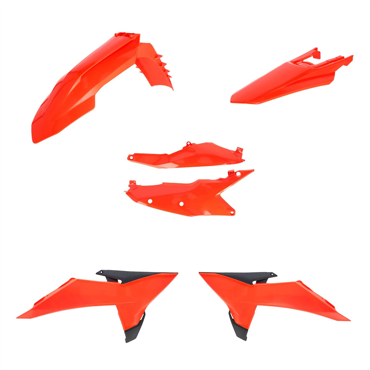 Acerbis Plastic Kit Orange Flou For KTM SX 150 2025