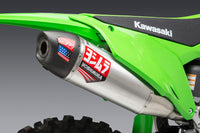 Yoshimura RS-12 Full Exhaust System Stainless Aluminium Carbon Cap For Kawasaki KX 450 2019-2023