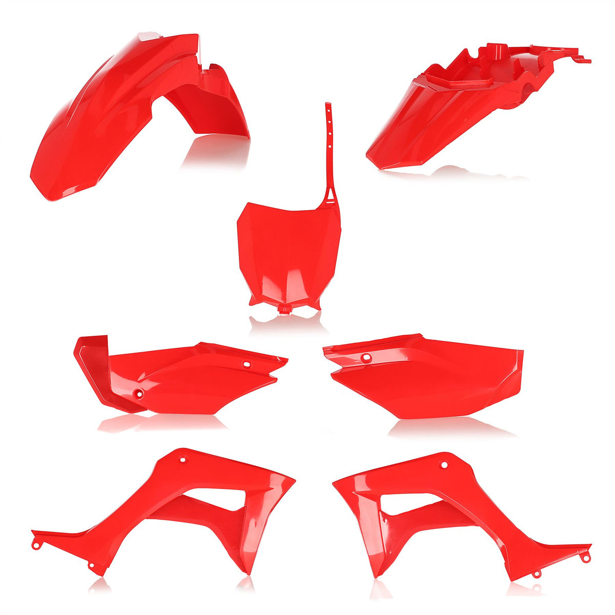 Acerbis Full Plastic Kit Red For HONDA CRF 110 F 2019-2026