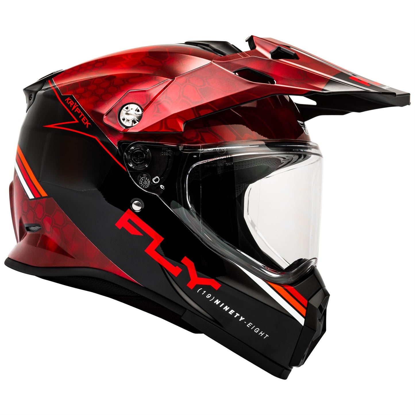 Fly Racing 2025 Trekker Kryptek Conceal Motocross Helmet Red Black