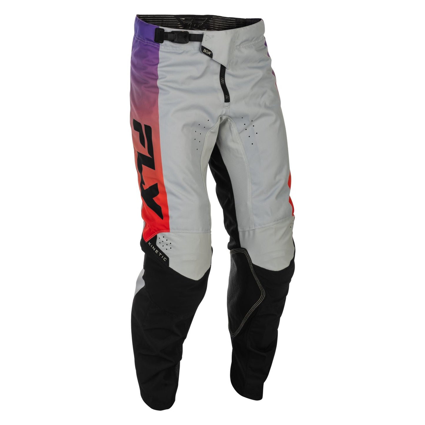 Fly Racing 2026 Motocross Combo Kit Kinetic  Grey Red Purple Black