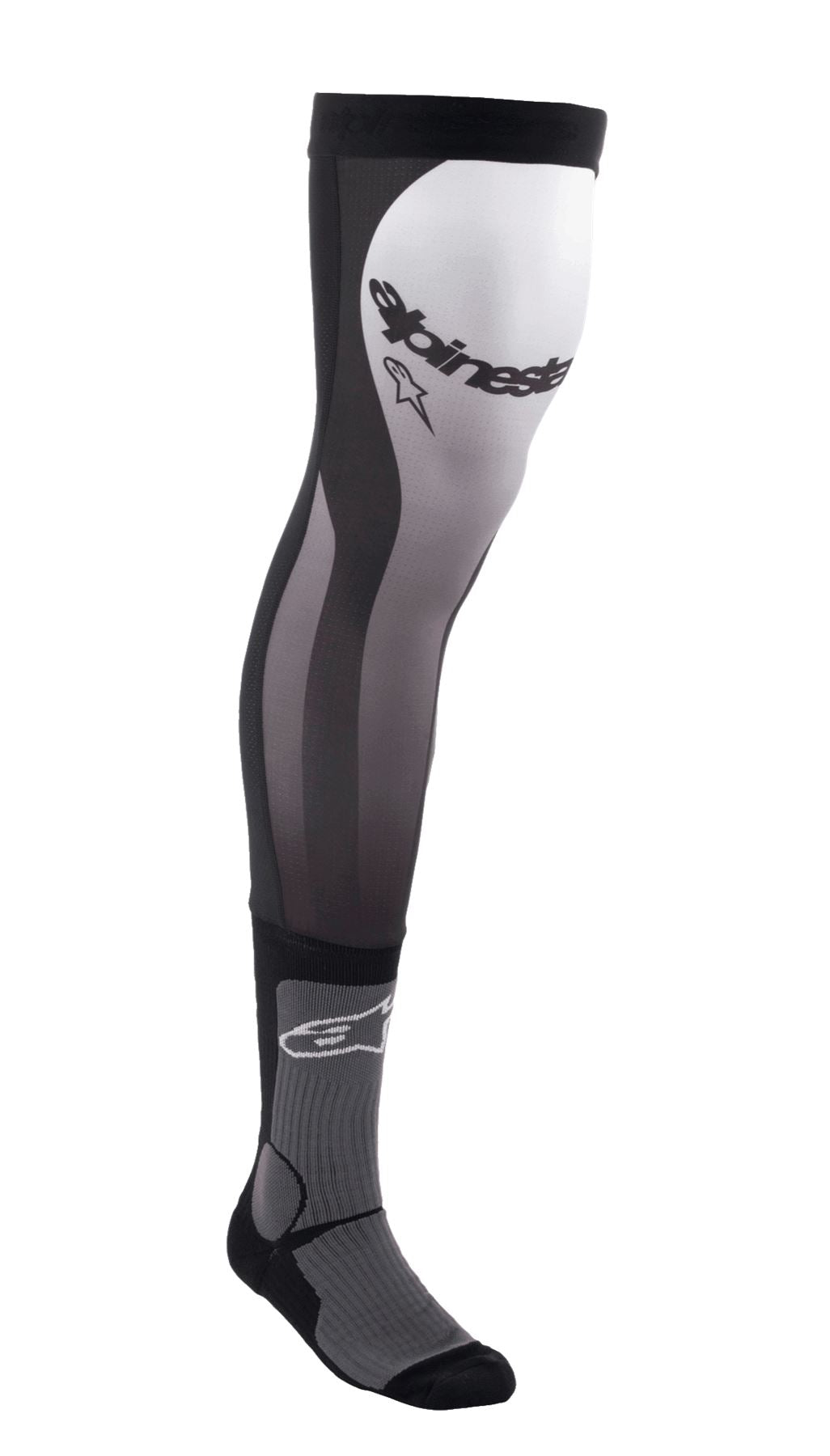 Alpinestars 2025 Knee Brace Socks Black White
