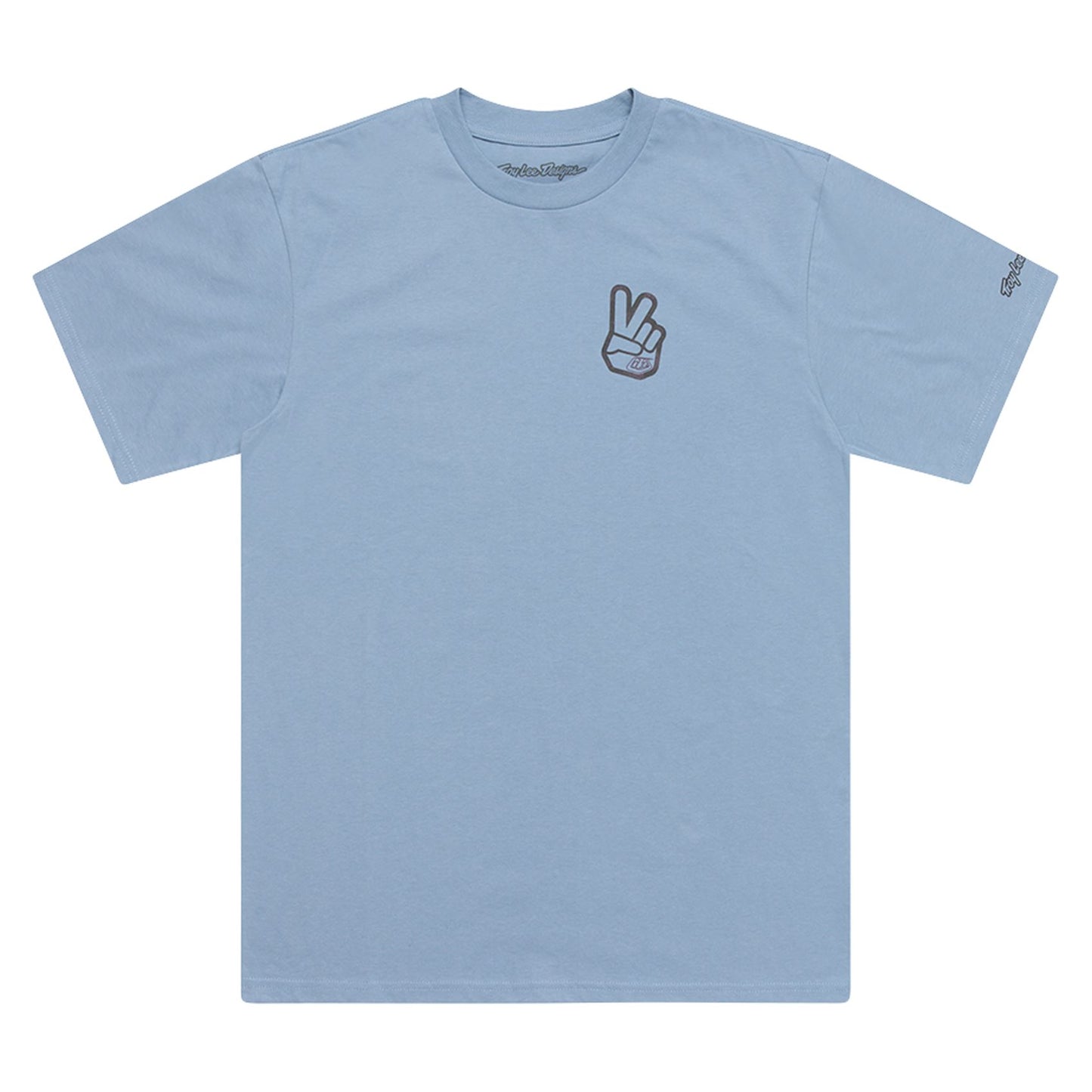 Troy Lee Designs Spring 2025 MX Peace Out Casual T-Shirt Smoke Blue
