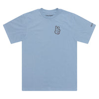 Troy Lee Designs Spring 2025 MX Peace Out Casual T-Shirt Smoke Blue