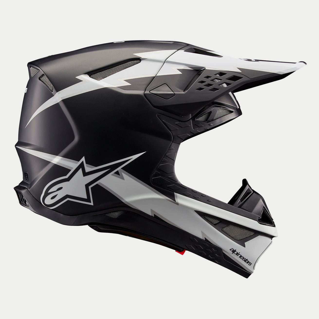 Alpinestars 2026 Supertech SM10 Ampress Black White Matt Motocross Helmet