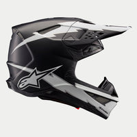Alpinestars 2026 Supertech SM10 Ampress Black White Matt Motocross Helmet