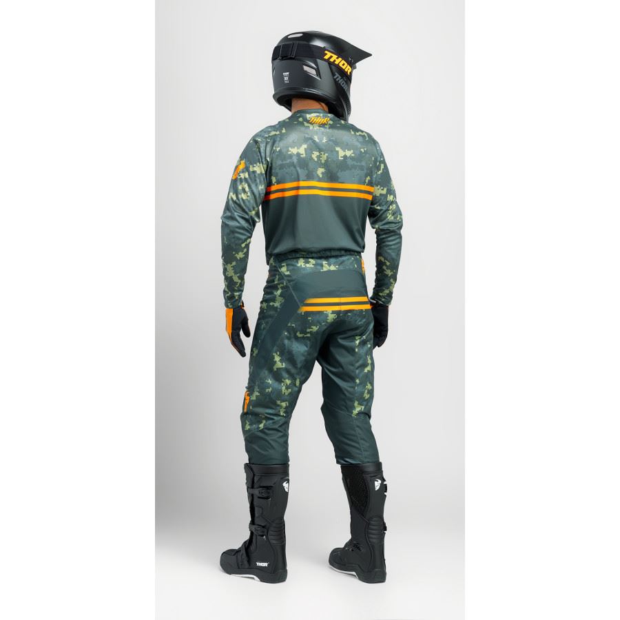 Thor 2025 Sector Digi Camo Forest Green Motocross Combo Kit