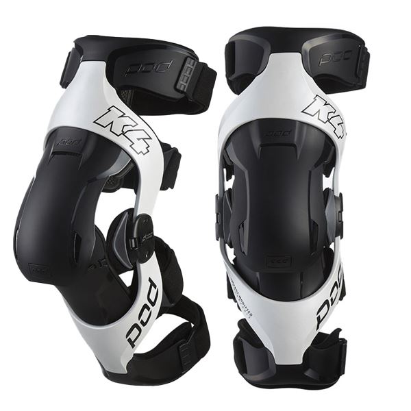 Pod Active K4 2.0 Motocross Knee Braces White